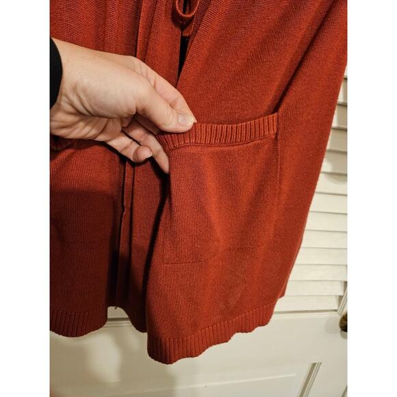 Torrid Plus Size Hooded Long Sleeve Tie Front Cardigan - Picture 2 of 9